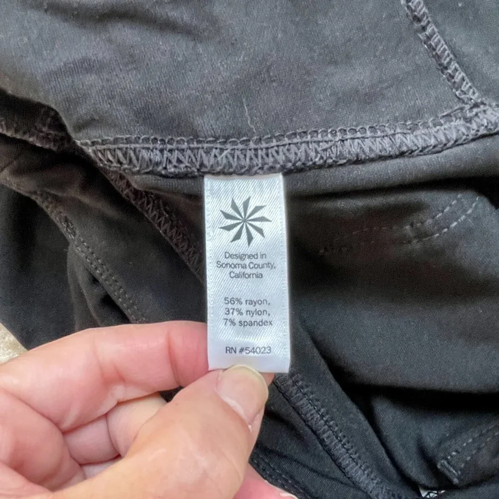 Athleta Moto Ponte Zip Leggings, Size 10 (#923) - Picture 7 of 12